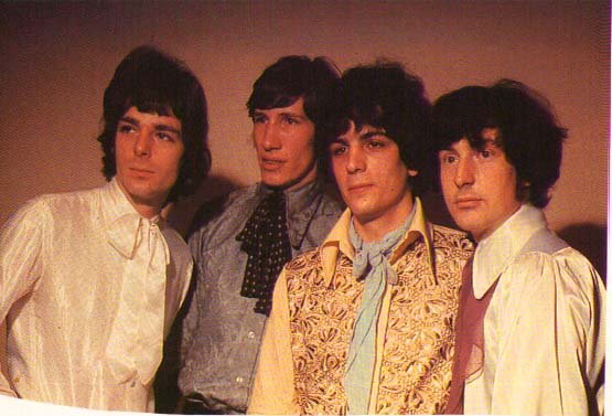 picture of Pink Floyd 
early 6o's. From L to R Rick Wright, Roger Waters, Syd Barrett, Nick Mason